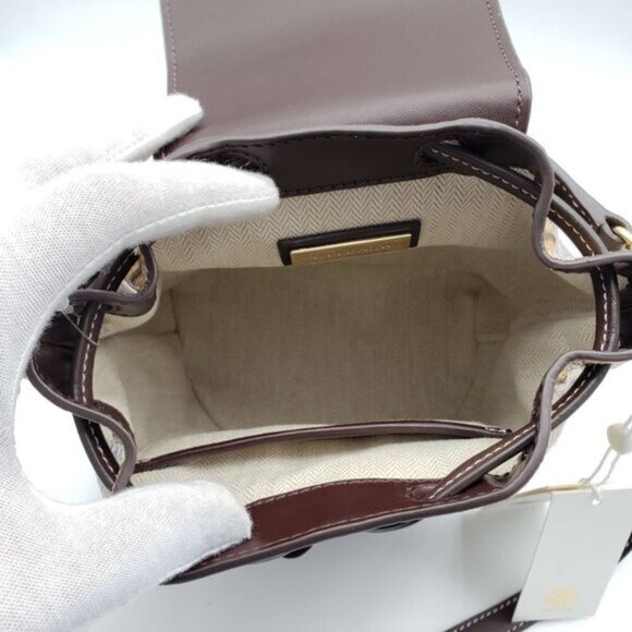 100% Authentic Tory Burch Thea Exotic Mini Bucket Backpack Shoulder Bag 090125 - Picture 6 of 8